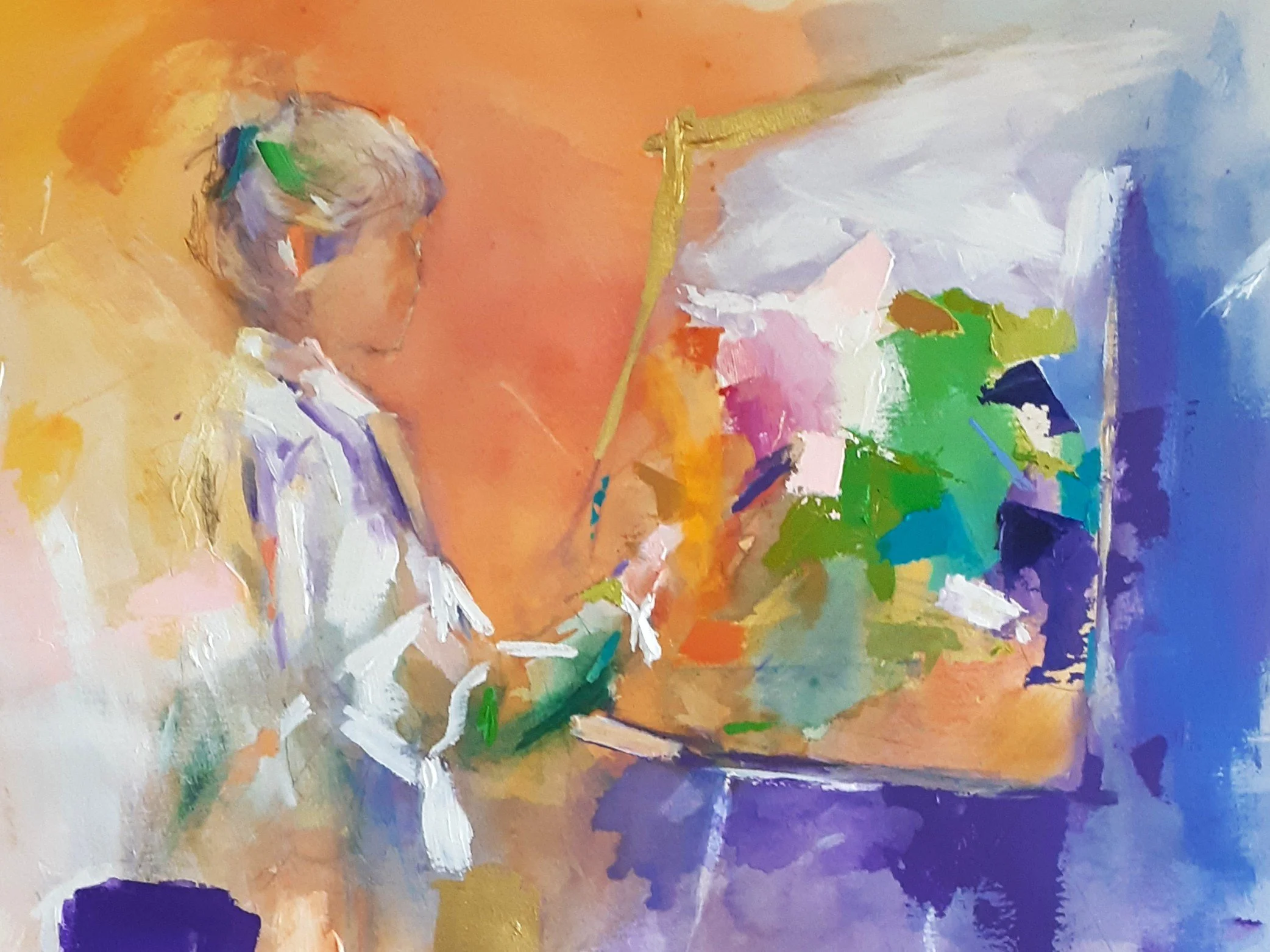 Angus Watson - Time Just Flies - 2025 - Acrylic on 300gsm paper - 800 × 700 mm - $3000