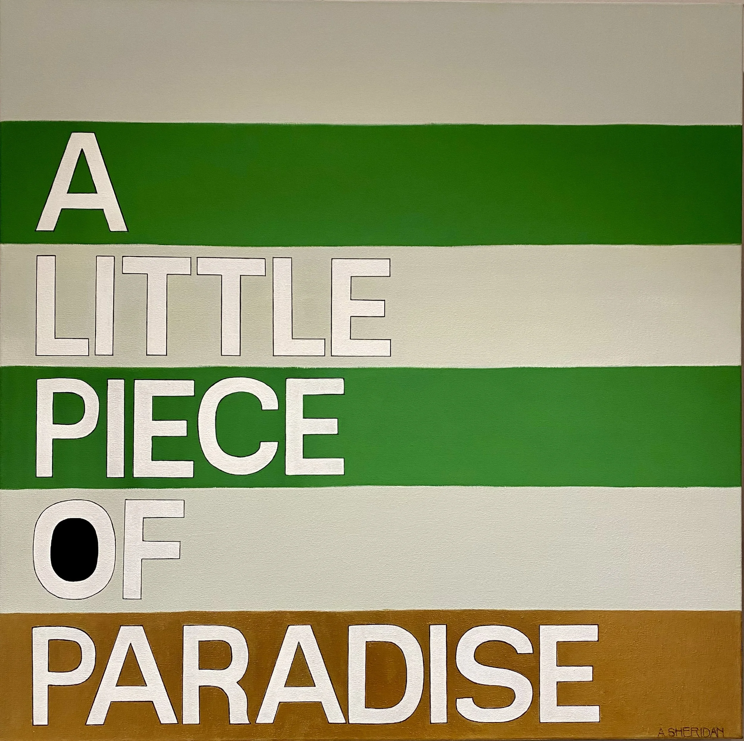 Annette Sheridan - "Paradise" - Acrylic on Canvas - 61 x 61cm - $600