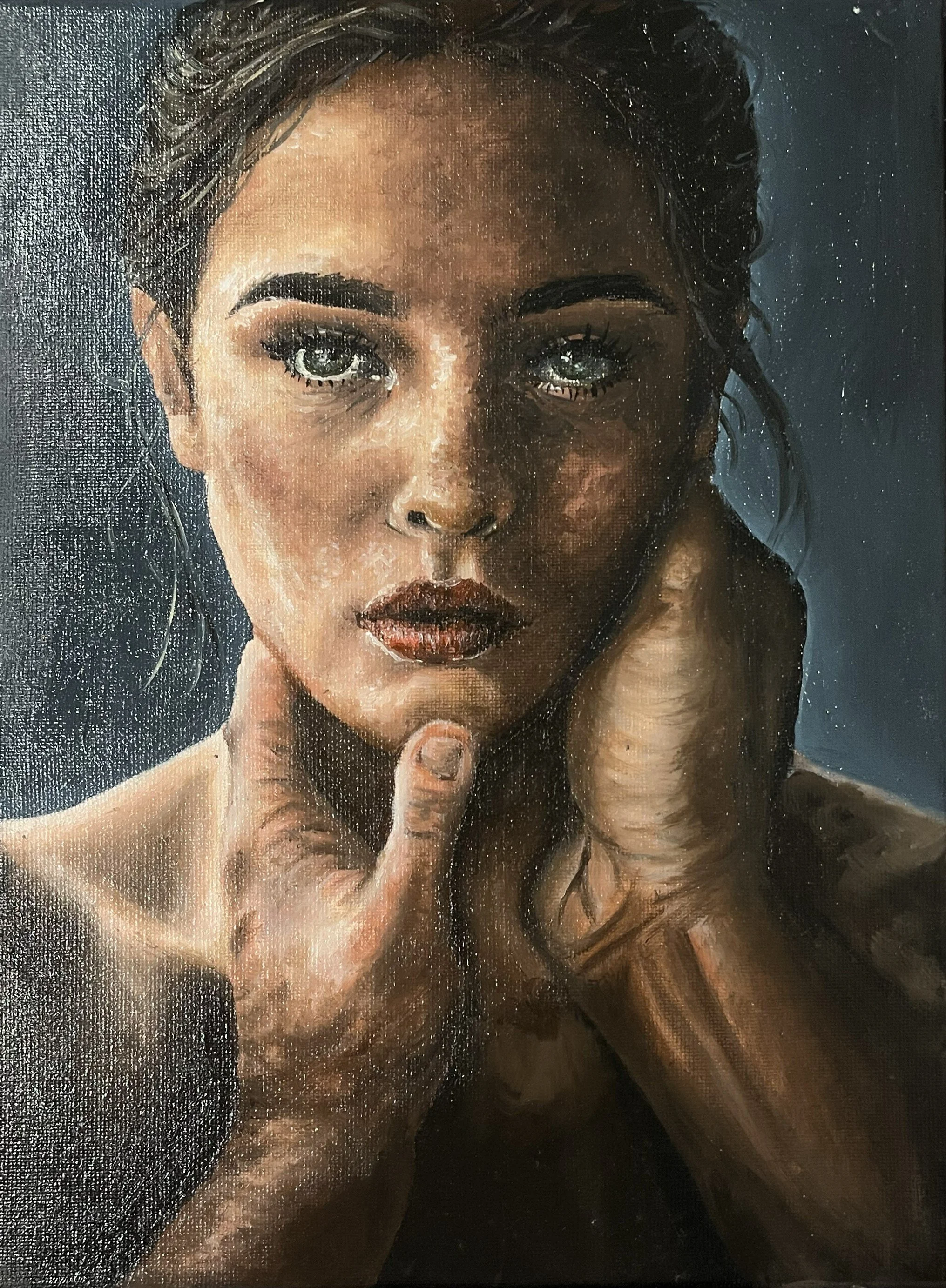 Trinity Peirson-Harrrop - "Surrender" - Oil on Canvas - 23 x 30cm - $200