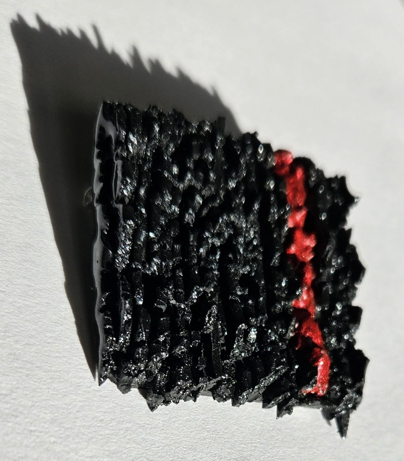 Ksenija Asonja - "The Molten Emotions " - Brooch-Polymer clay and resin - 5cm x 5cm - $60