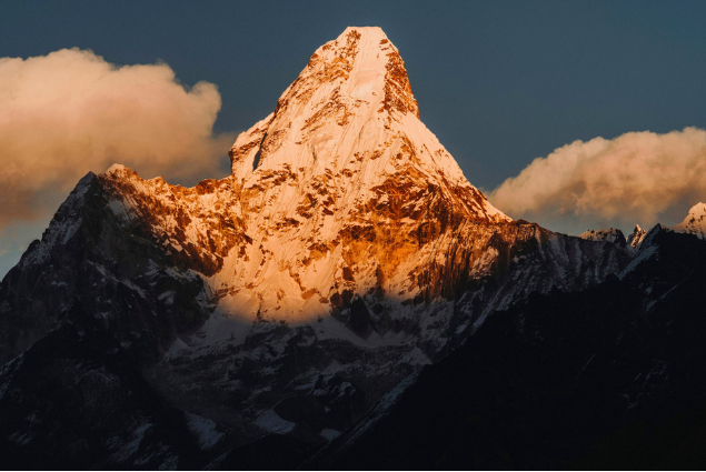 Lois Hong - Held by the Golden Mountain - Ama Dablam 2025 - Premium Acrylic Face Mounts Photography Print - 60 x 40cm
