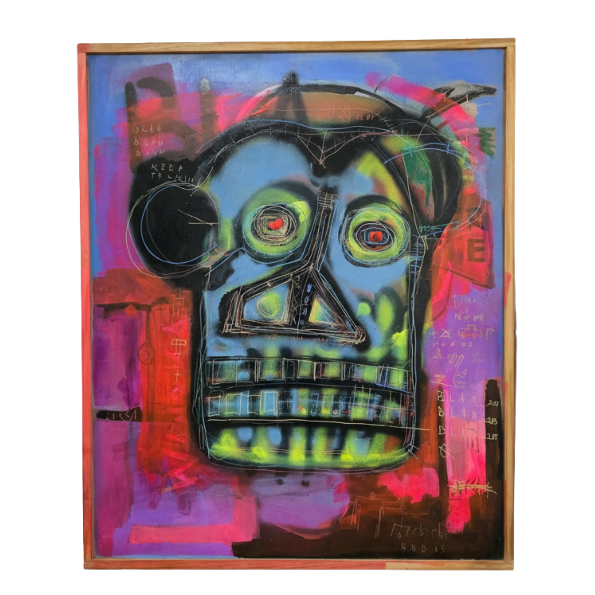 Lucca Rodriguez - HOBOS - Acrylic, Stencil, Acrylic Pens - 80cm x 100cm - $1000
