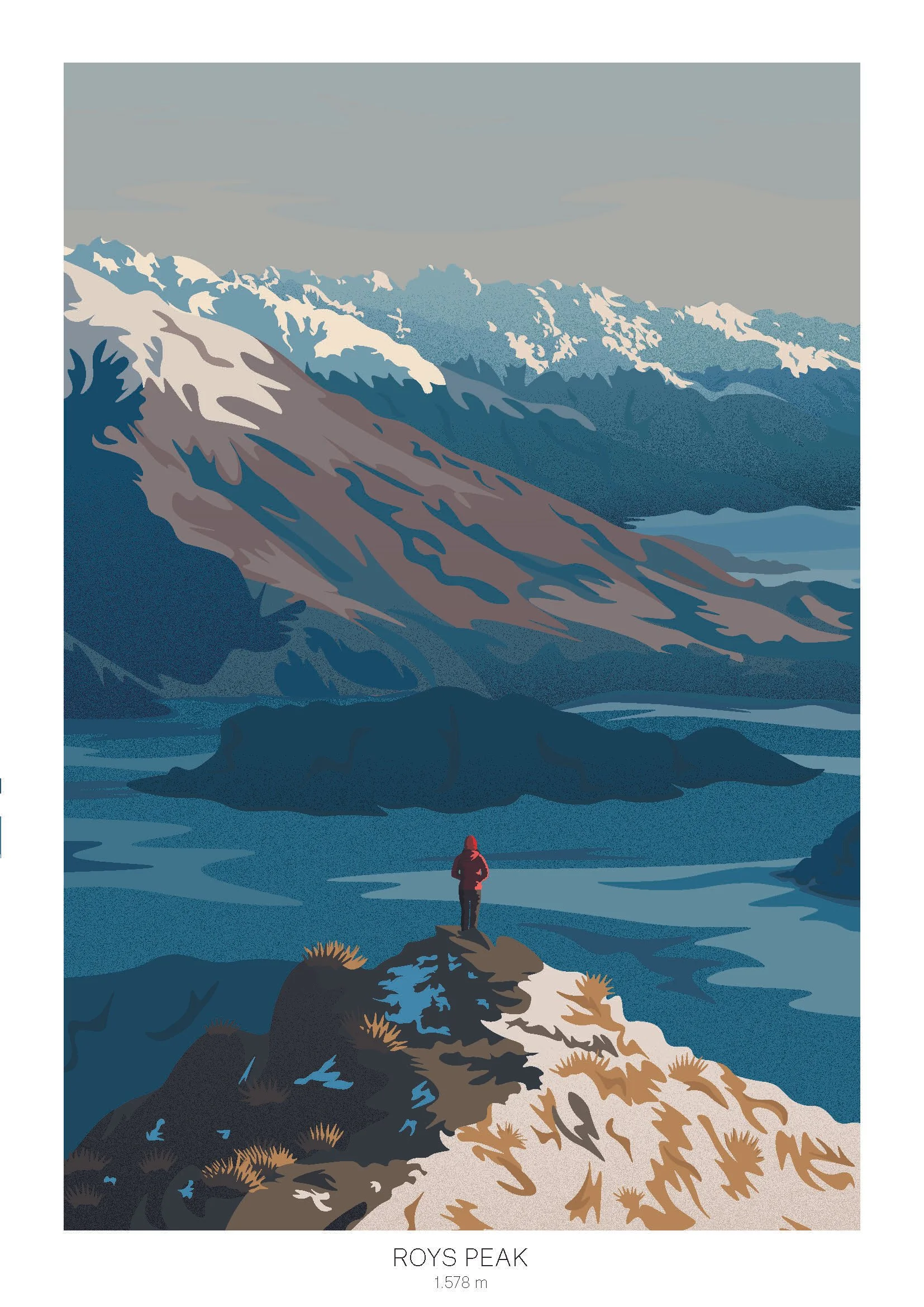Francisca Hamminga - "Roys Peak" - Printed Paper - 45 x 60cm - $100