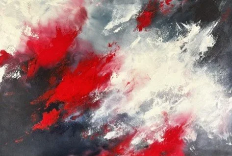 Maria Shelkovaia - "Rage" - acrylic, glass varnish, canvas   - 61x91,3 x3  - $790