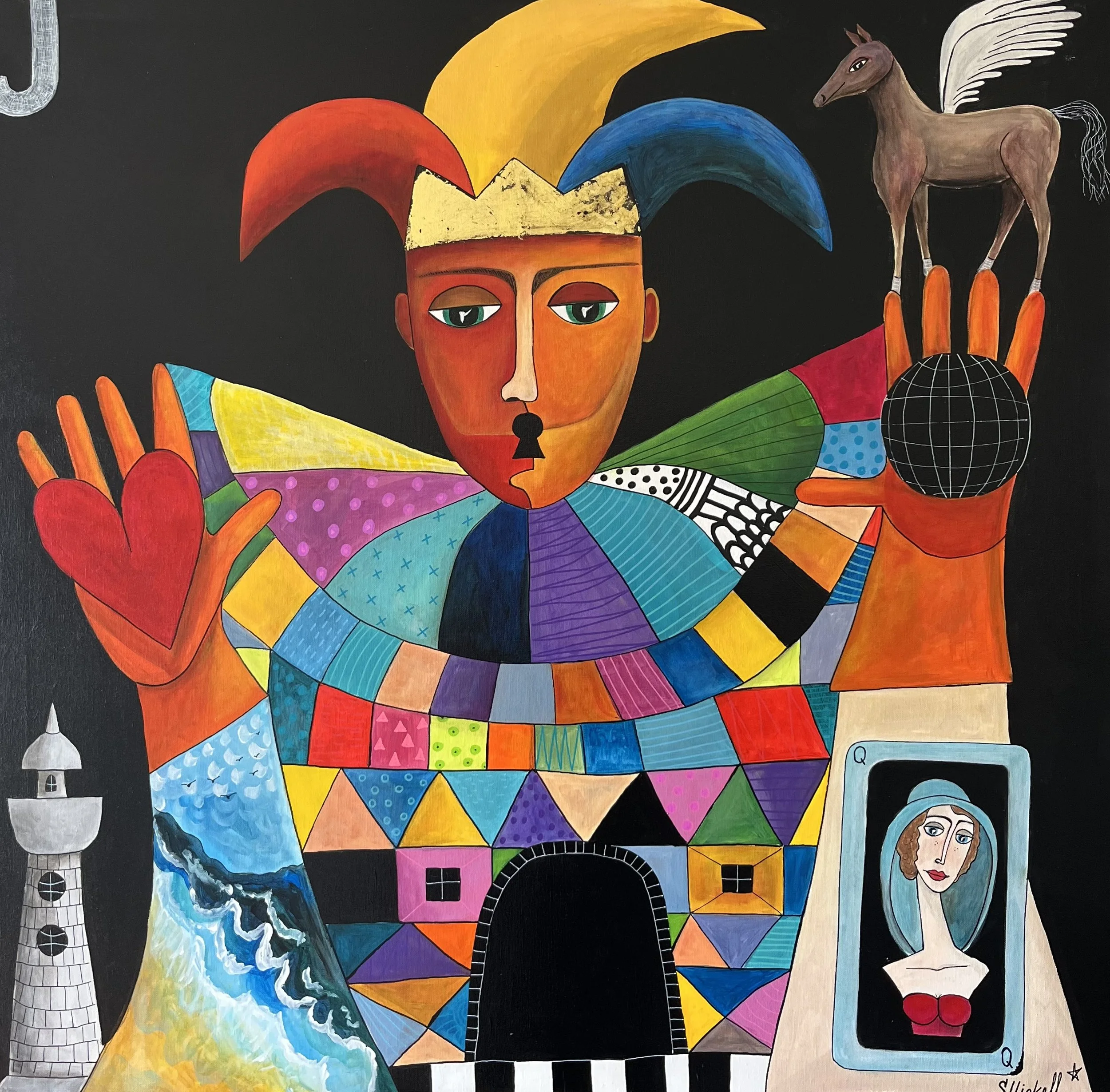 Svetlana Mickell - Happy Art - Acrylic on canvas - 100 × 100 cm - $595
