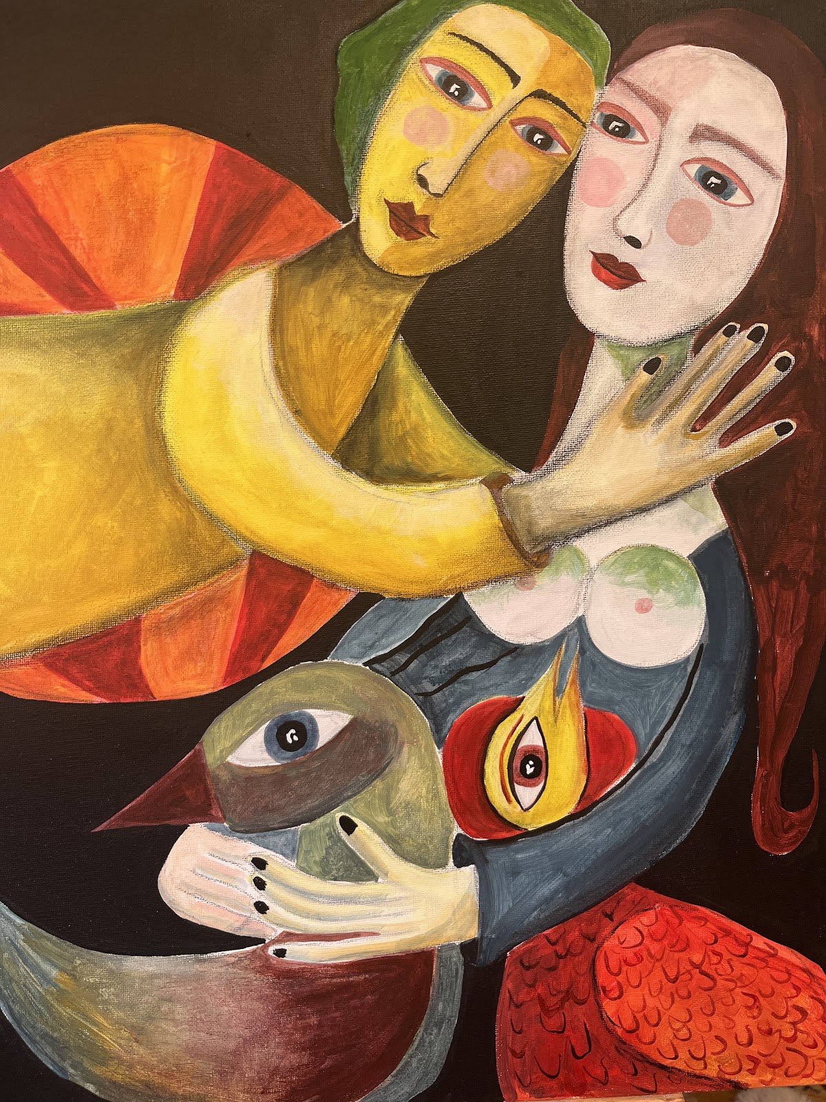 Svetlana Mickell - "Happy Art 1" - Acrylic - 50cm x 40cm - $349