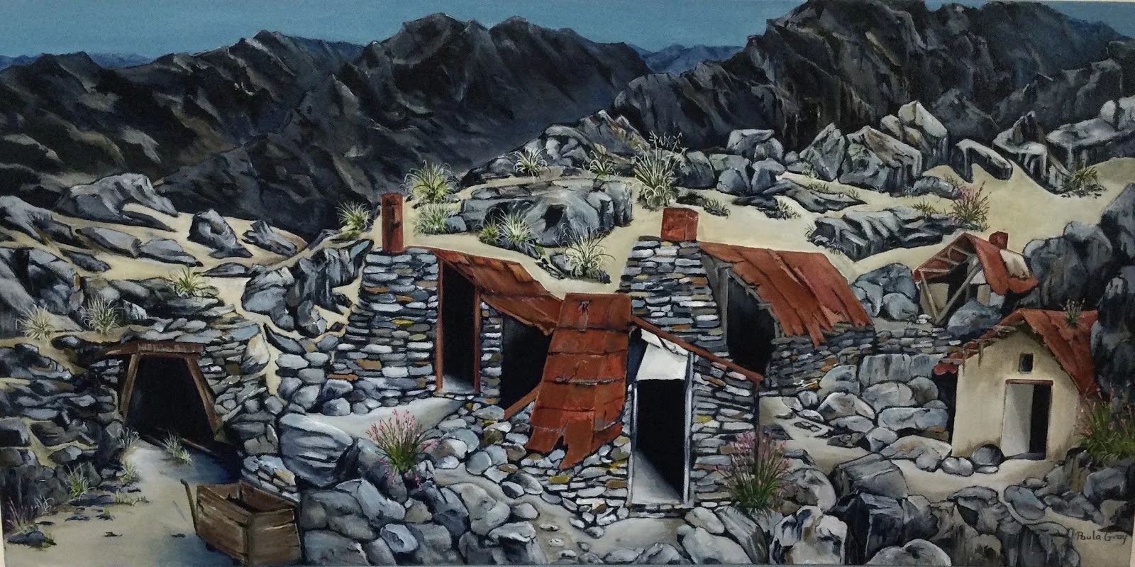 Paula Gray - "Echoes of Resilience" - Acrylic - 45cm x 90cm - $1500