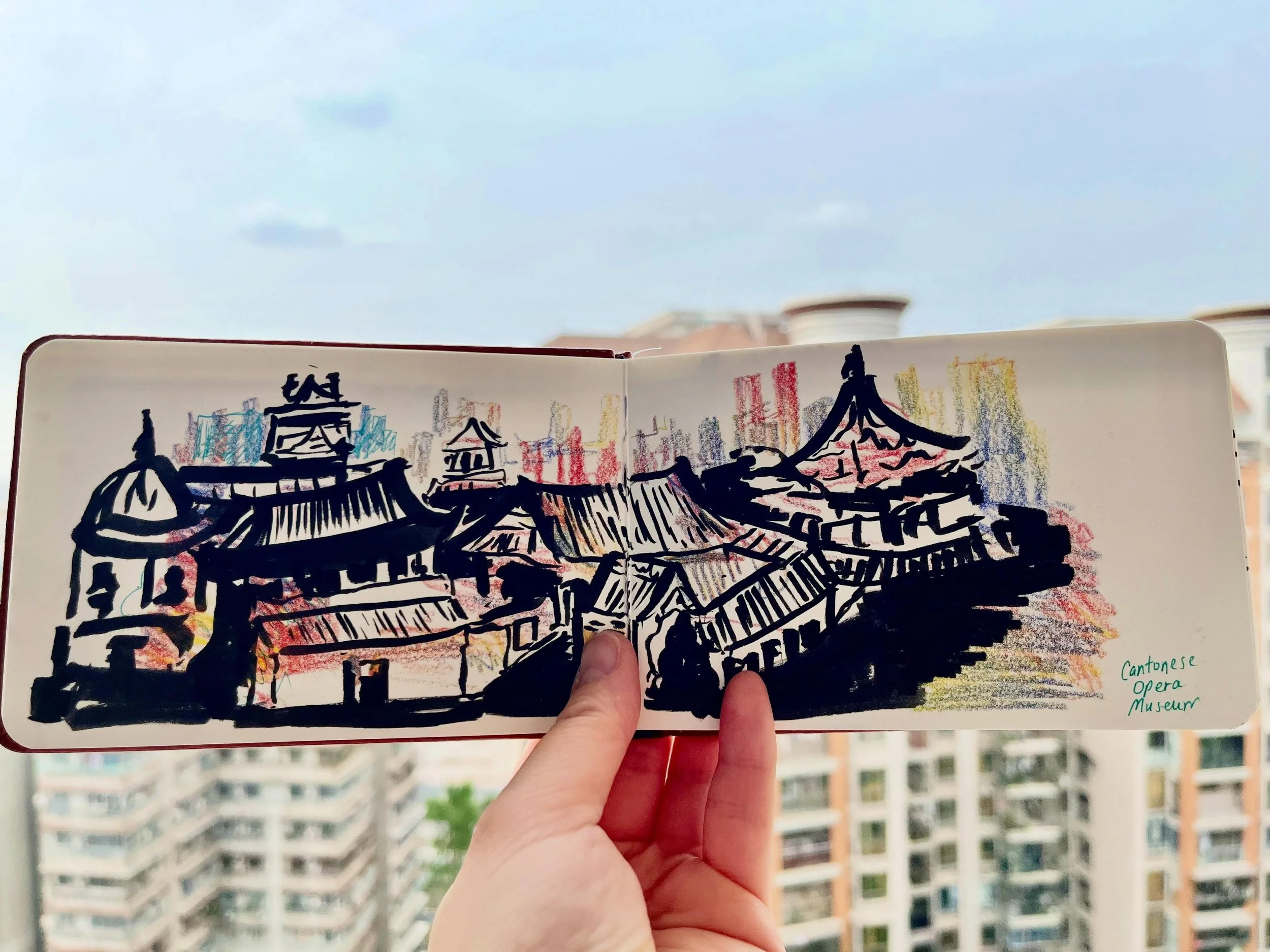 Cantonese Opera, Guangzhou 🎭🎶

#travelillustration #sydneyartist #urbansketch #travelart #travelsketchbook