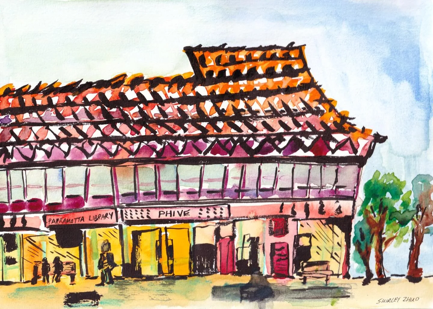 🎨🖌️PHIVE Parramatta @phive.ps 

Really enjoyed evening watercolour classes at PHIVE lately. Wanted to share some of my artworks and experiments in the last few weeks. It&rsquo;s been great to experiment with different techniques and subjects, and j