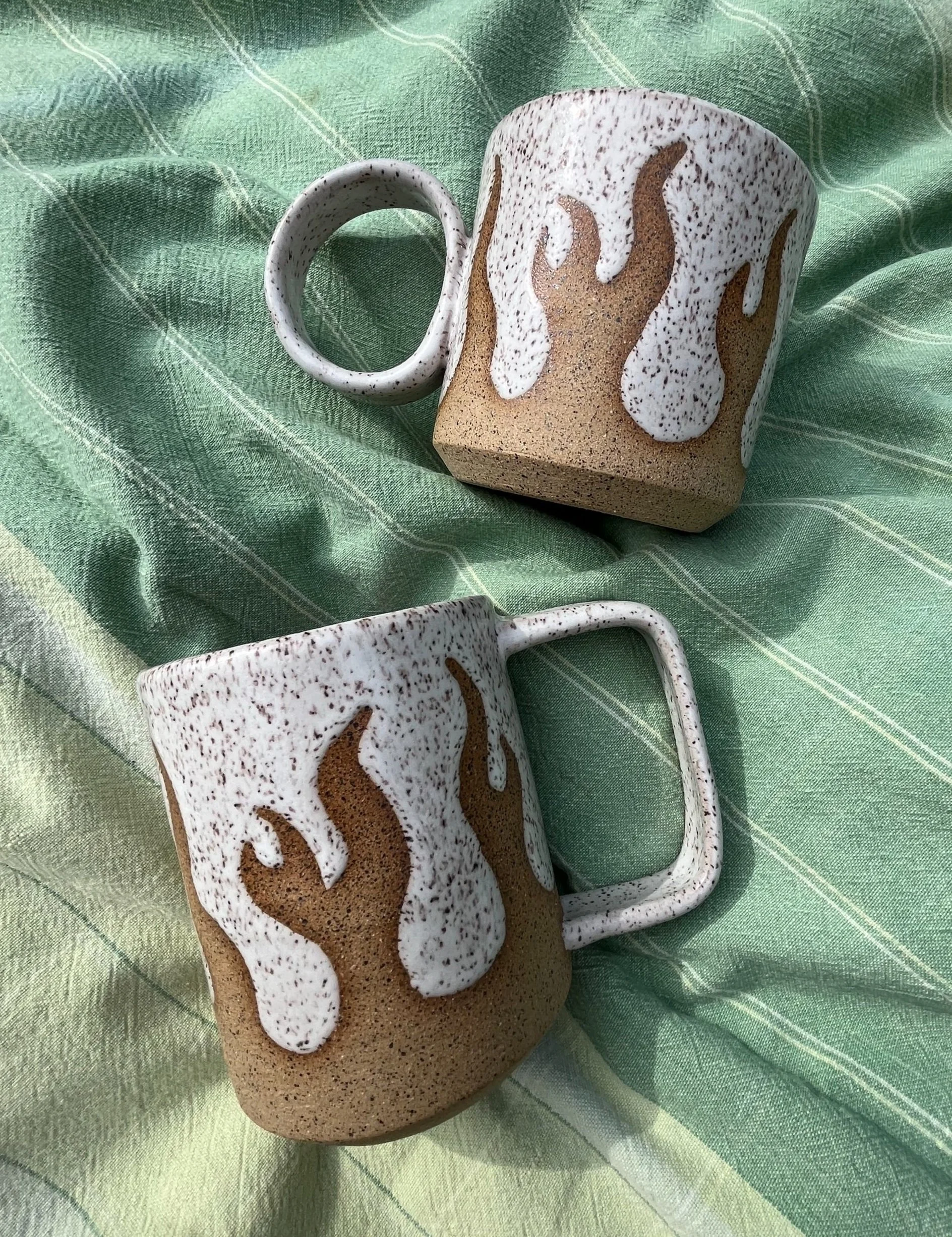 fast mugs, cone 6 ceramic, 2022