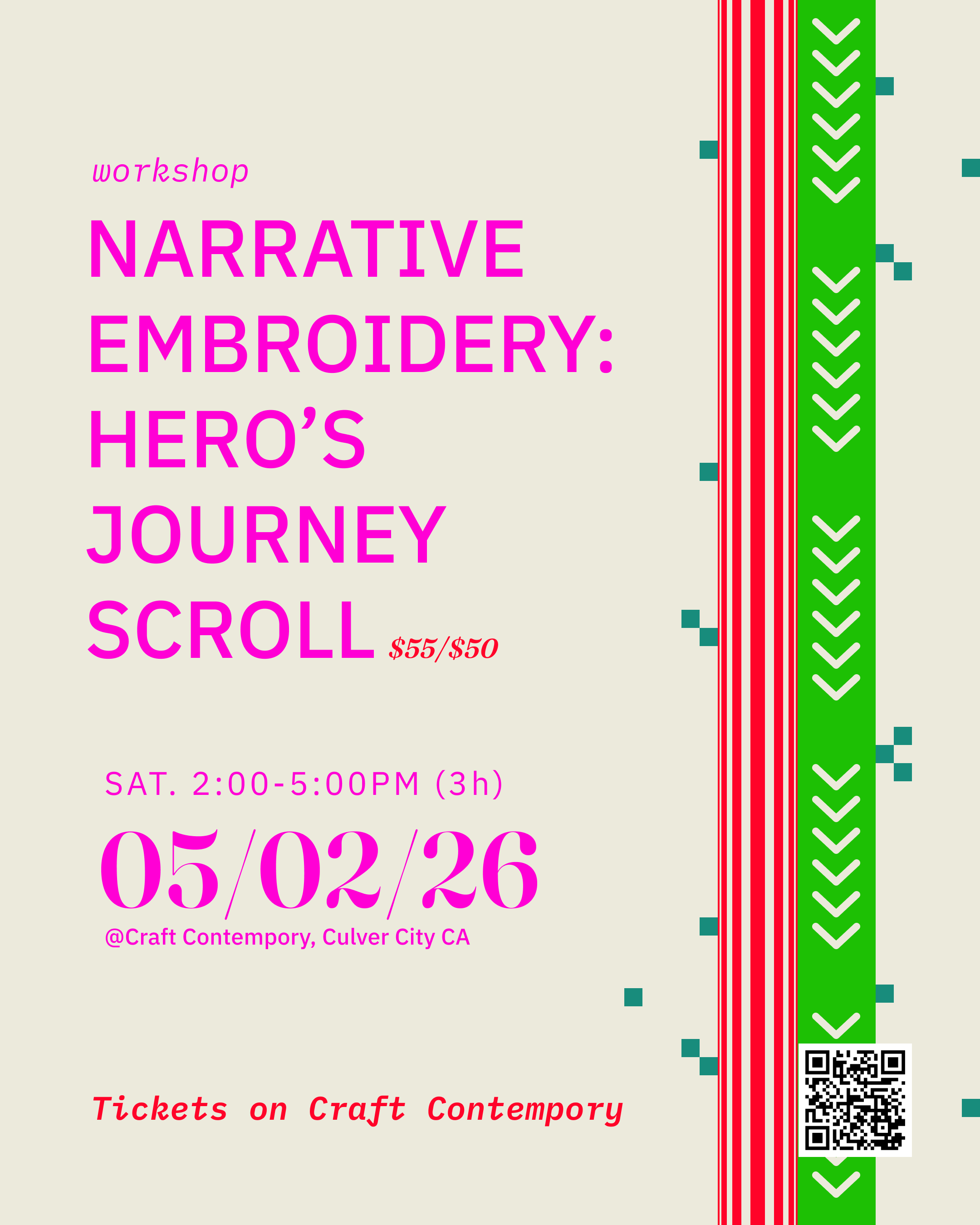 Stitching Your Story, A Narrative Embroidery Workshop