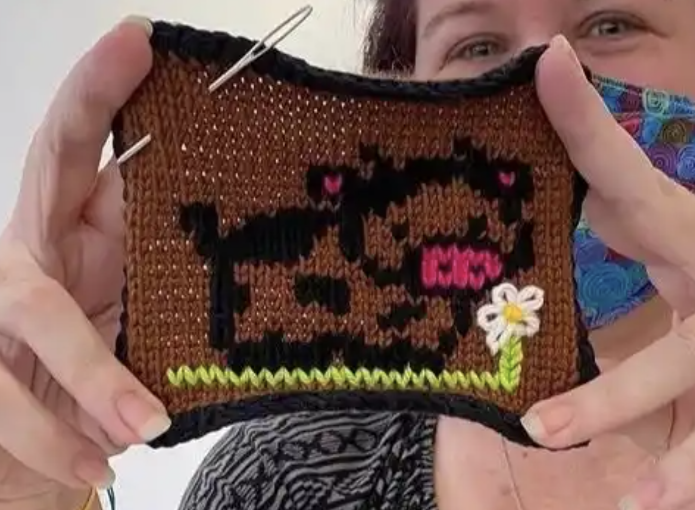 Topstitch Embroidery on Knits