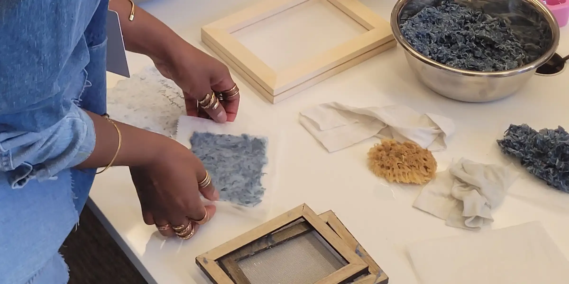 Denim Paper Making