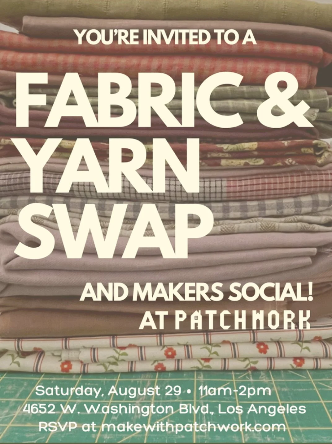 Fabric & Yarn Swap + Makers Social