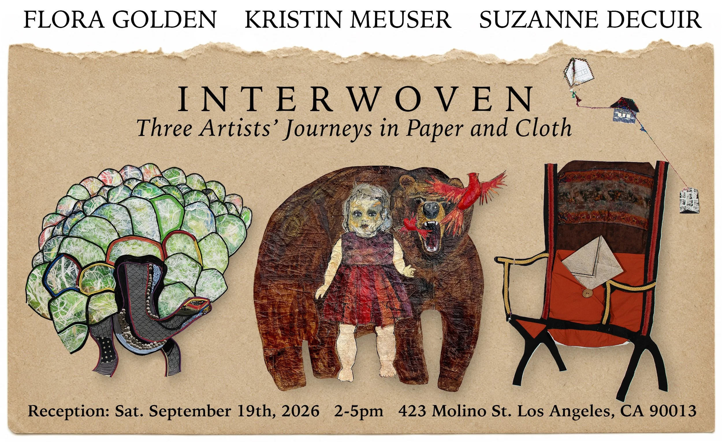 Interwoven: Three Artists’ Journeys in Paper and Cloth