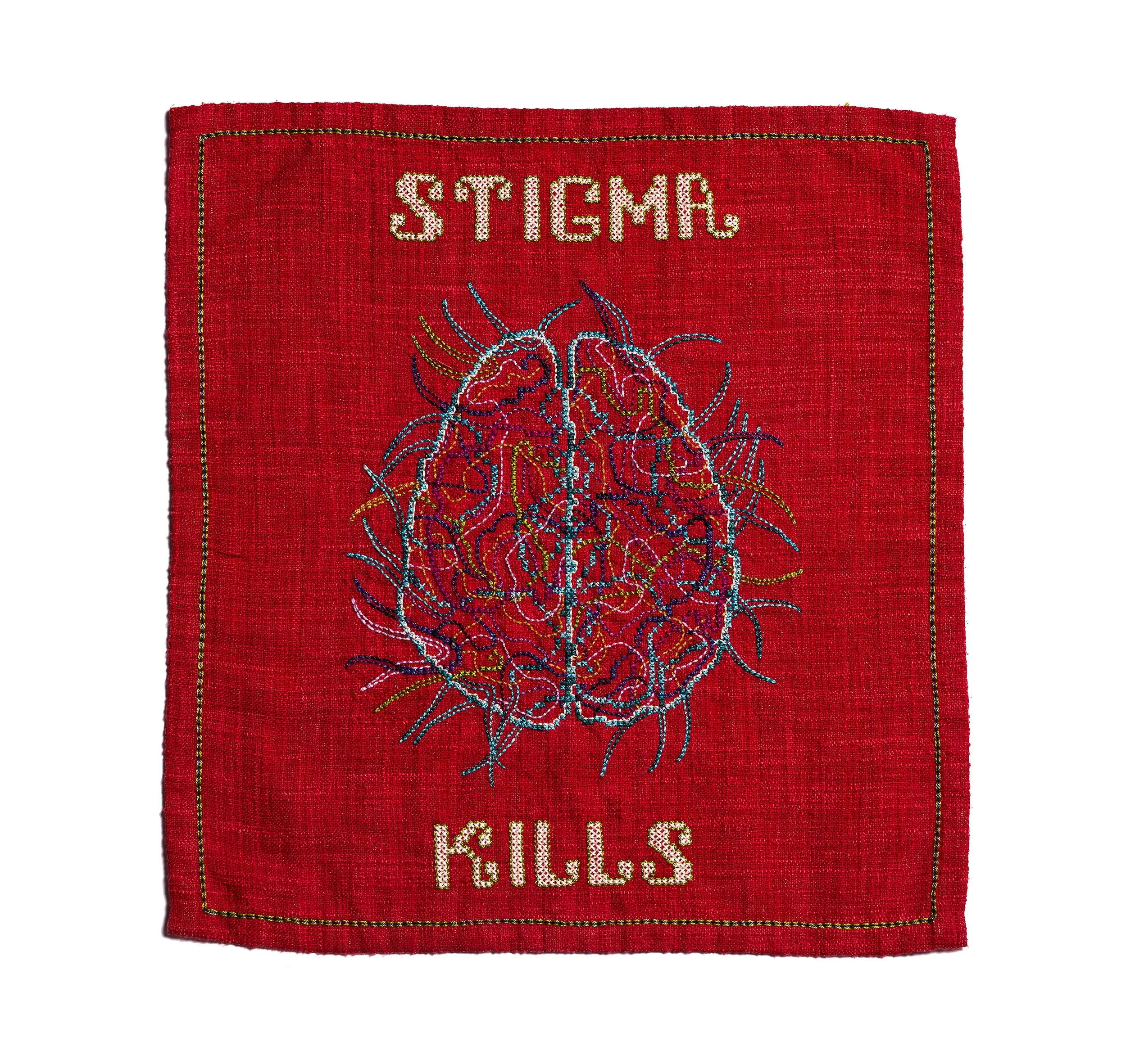 Abra Bavnick, Stigma, CrossStitch, 18.25x17.25"