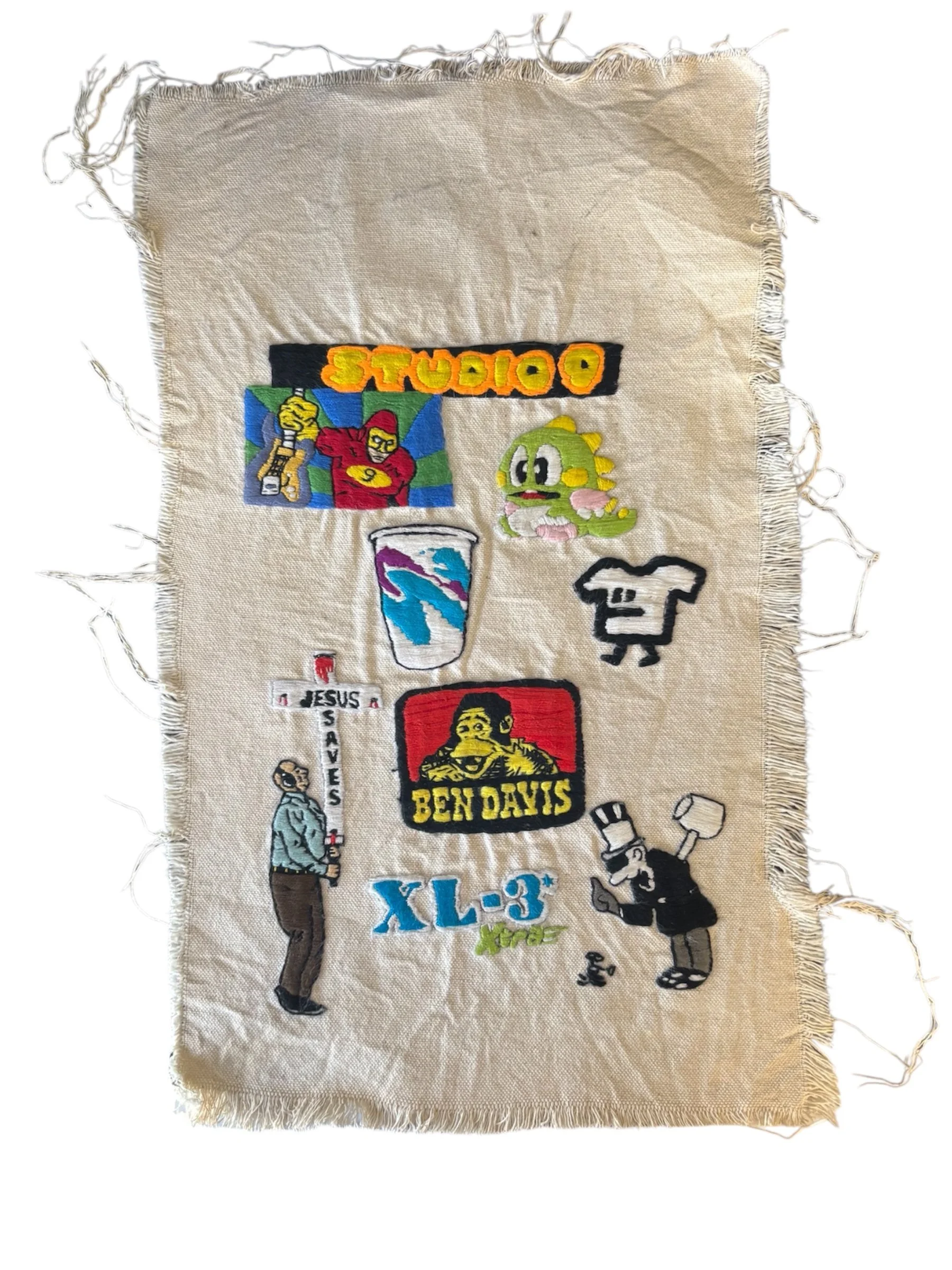 Sheila Hercules, CA, embroidery, 17x11"