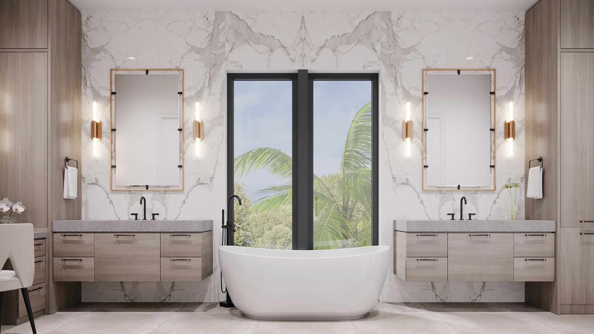 Onyx House Master Bathroom