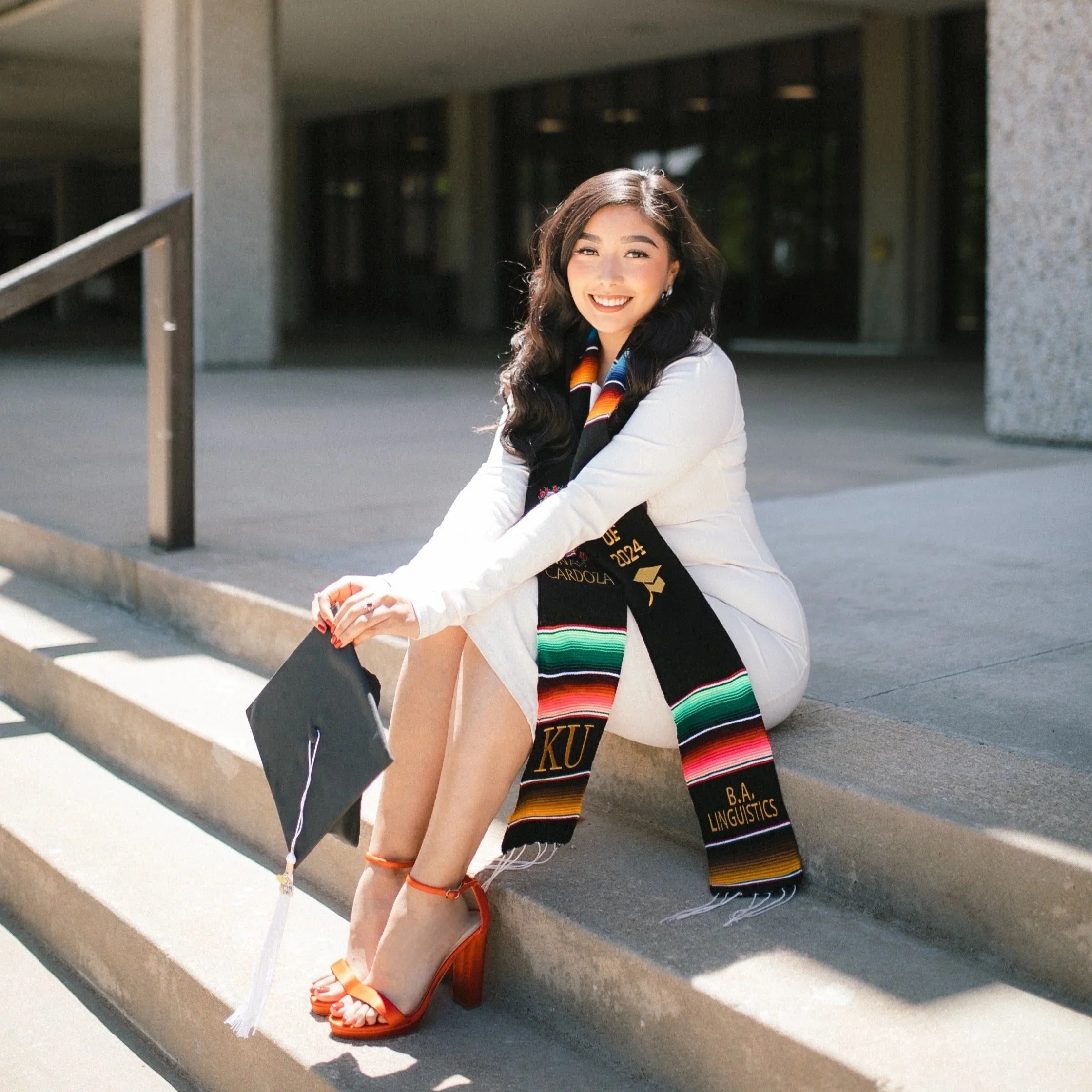 Anabel with graduation cap