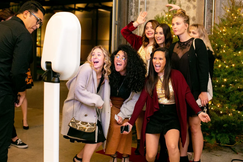 Premium branded corporate photo booth activation in Miami