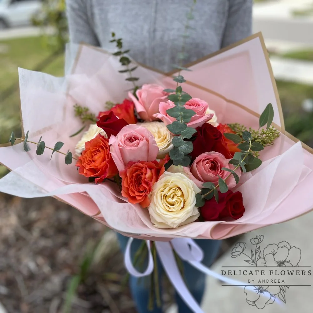 Sunset Rose Charm