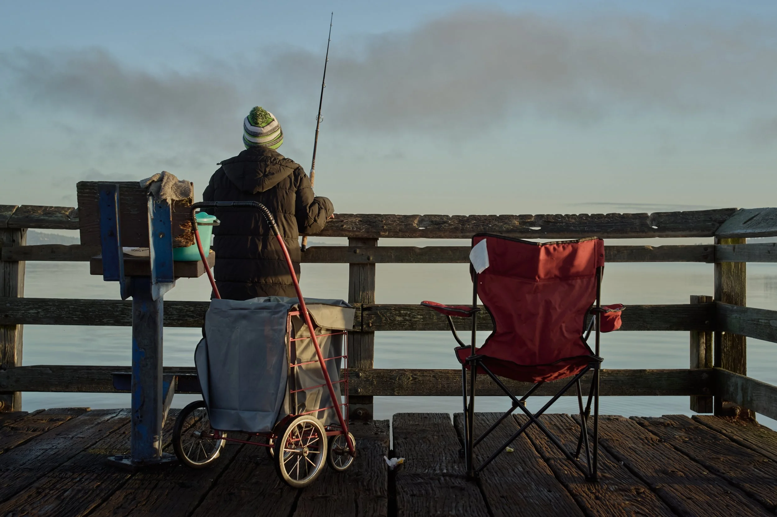 They're all about business: crab, squid, etc