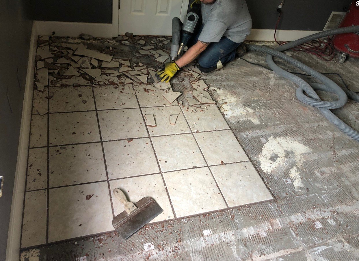 Dustless Tile Removal Commercial & Residential Floors Arkansas