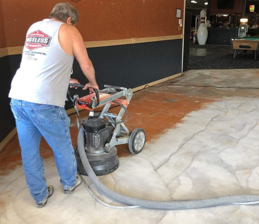 Dustless Tile Removal Commercial & Residential Floors Arkansas