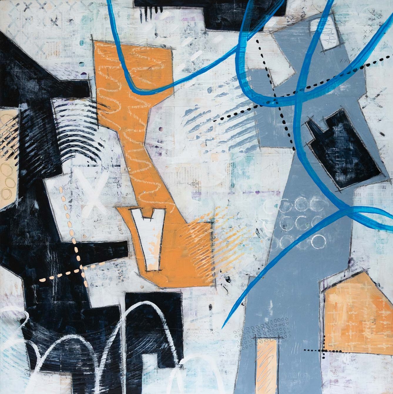 teapots and rabbits, SIZE: 90cm (h) x 90cm (w) x 3cm (d), (Approx: 35in x 35in x 1in)