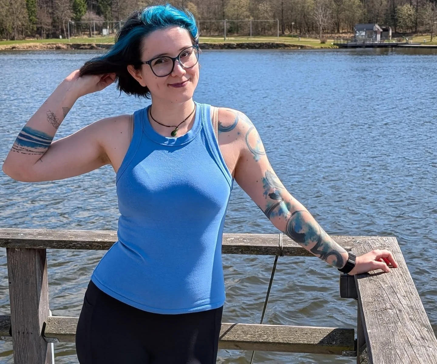 I love my tattoos 🥰

#tattoos #blue #tattoosleeve #watercolour