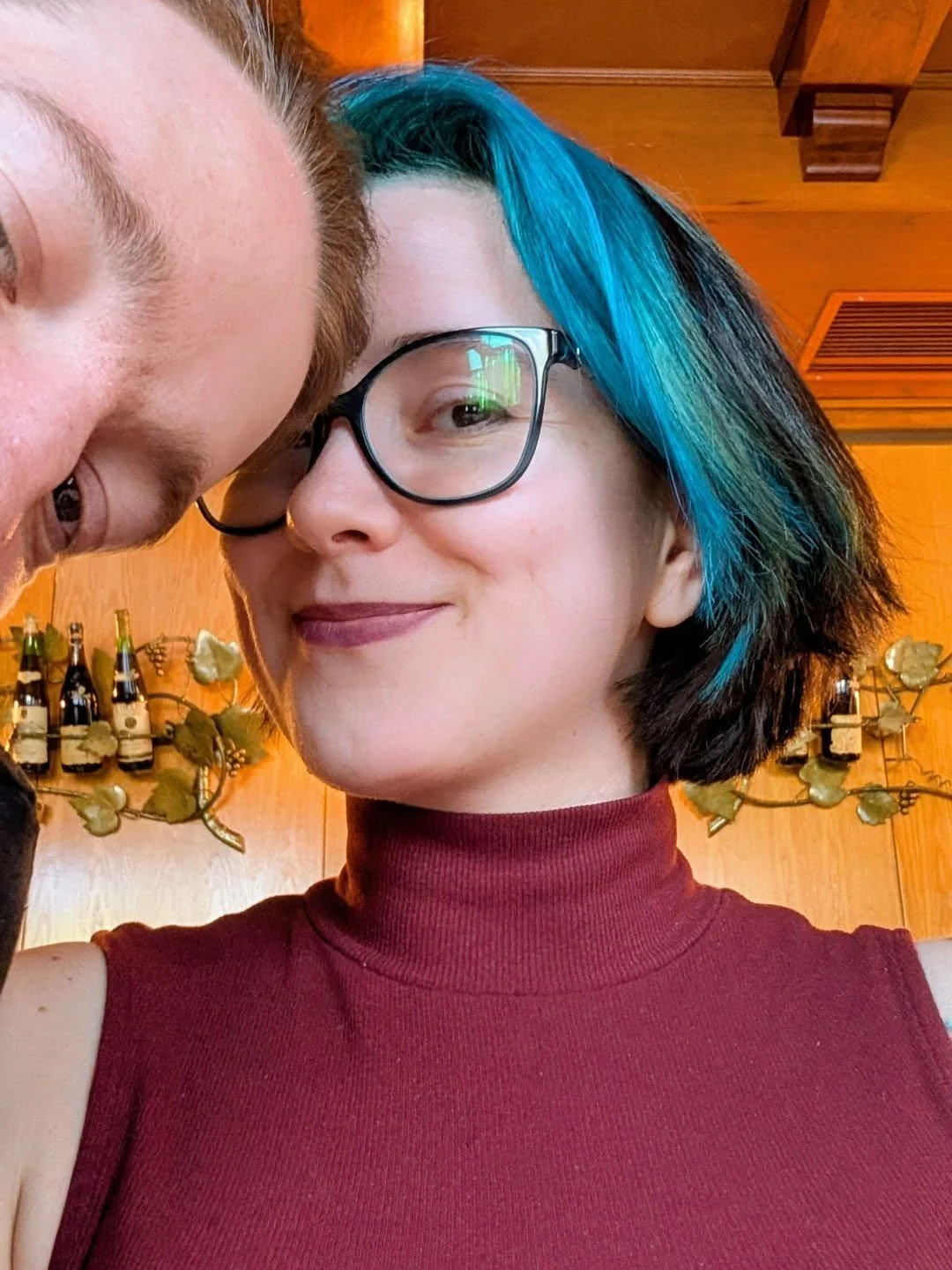 Photo bombed but I love this picture 💙

#happy #photobomb #husband #selfie