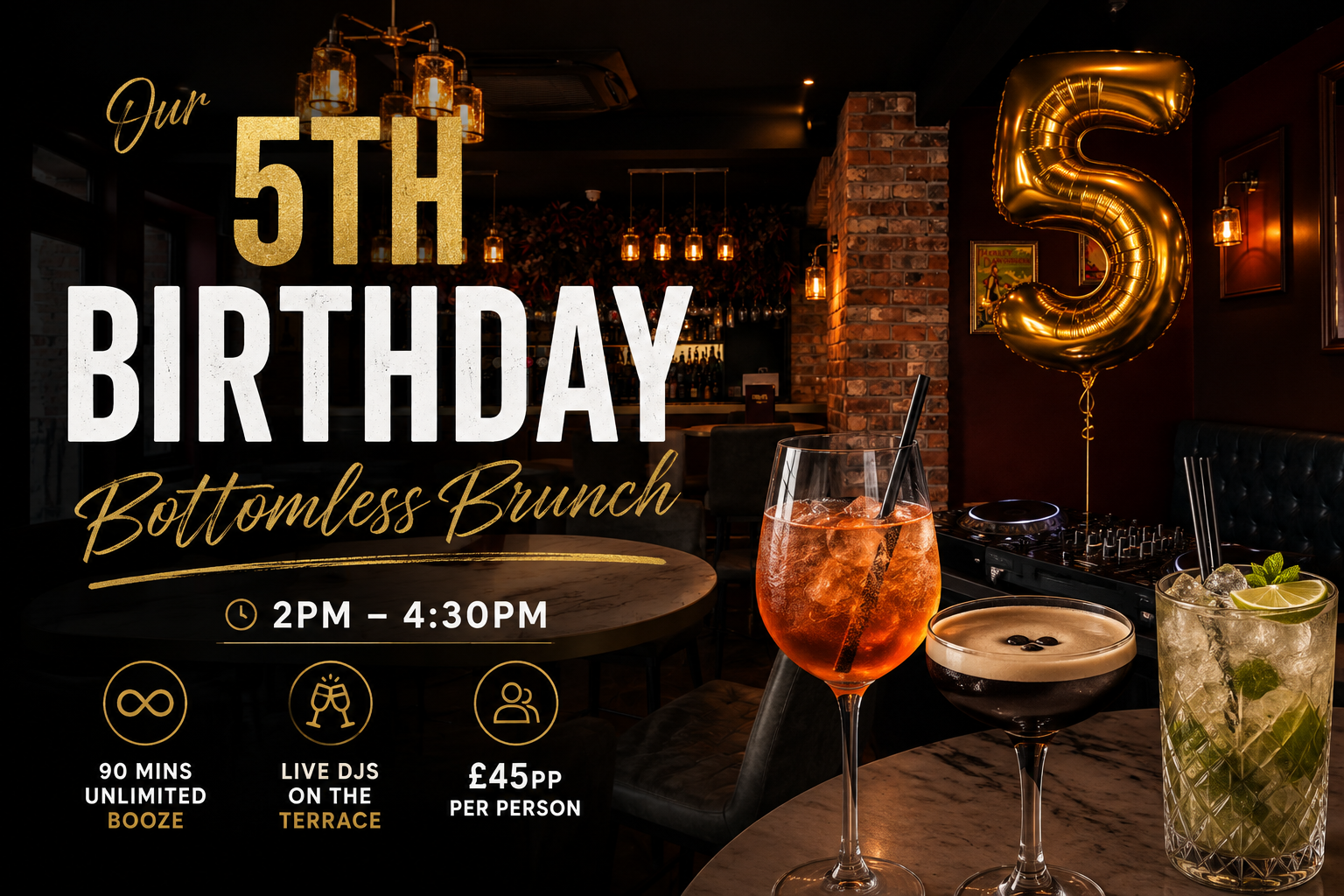 5th BIRTHDAY BOTTOMLESS BRUNCH