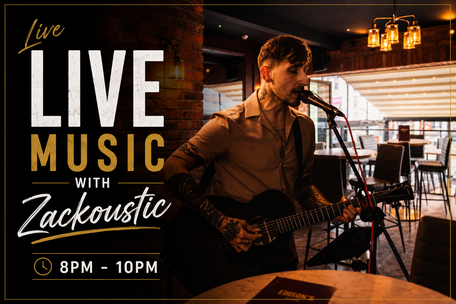 LIVE MUSIC - ZACKOUSTIC