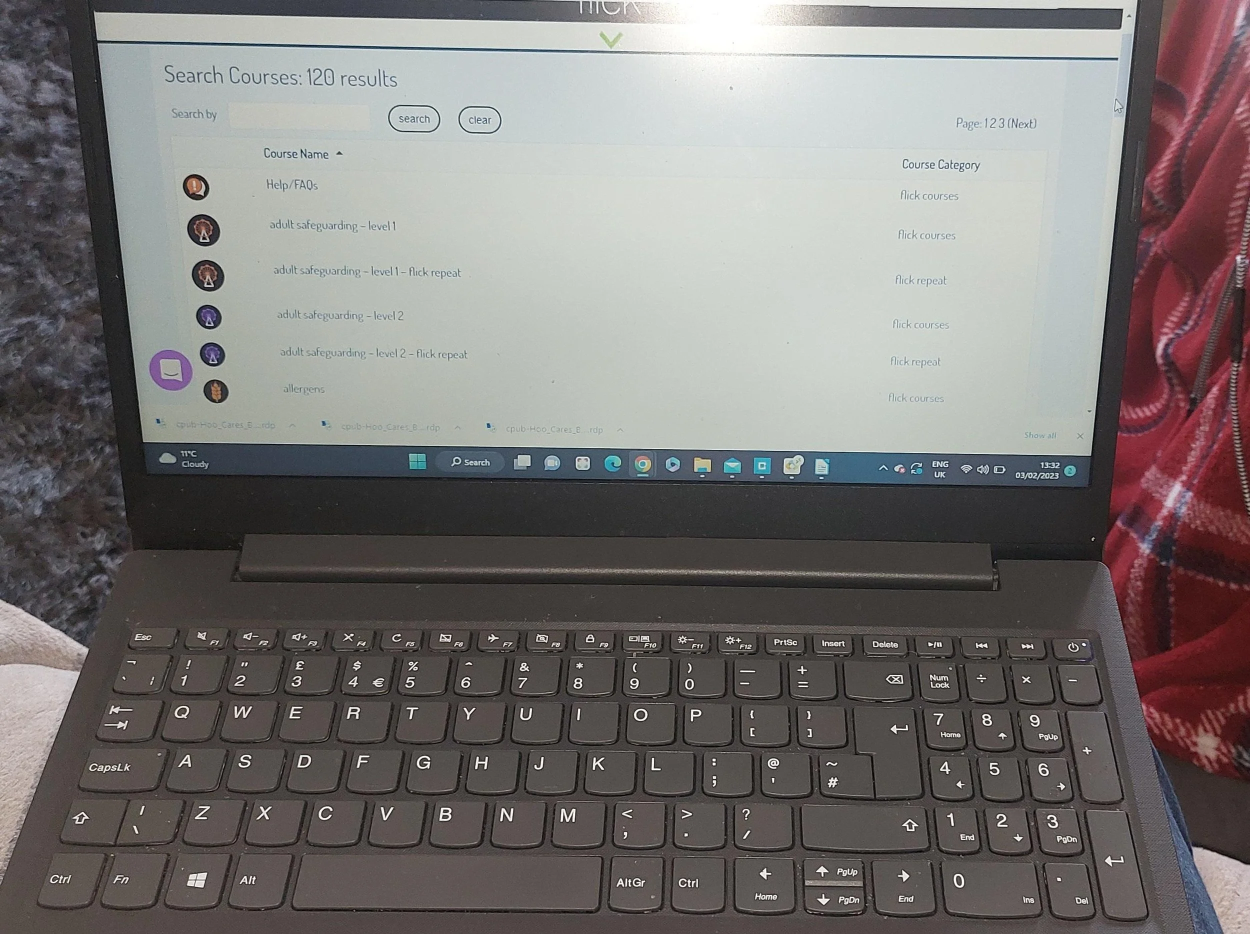Catching up with online training…