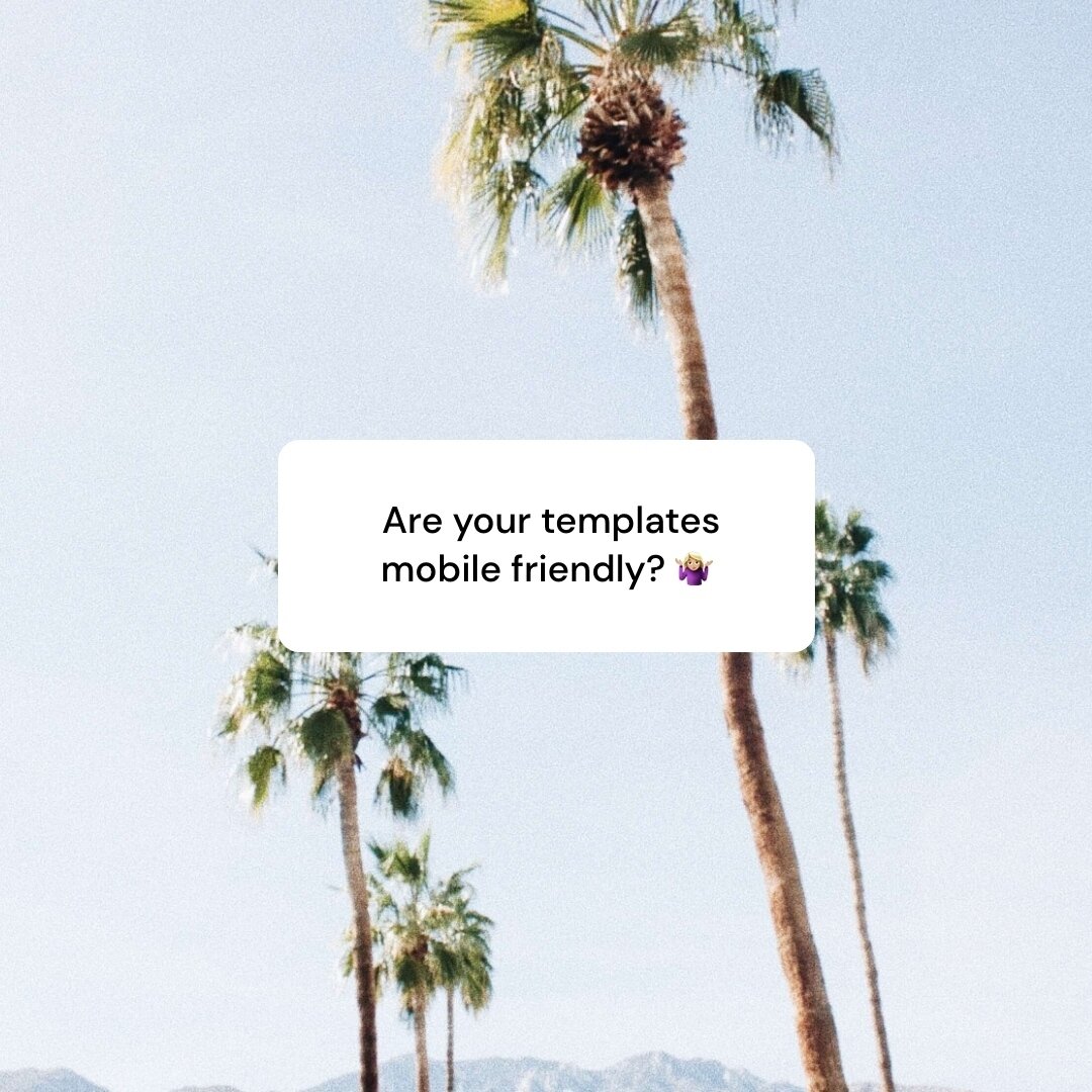 Yes! 📱✨ ⁠
⁠
Our Squarespace 7.1 templates have a separate mobile editor, meaning that our templates come with a completely custom mobile design. And you have full control over it (thank you Fluid Engine 🙌🏼).⁠
⁠
With our Squarespace 7.0 templates, 