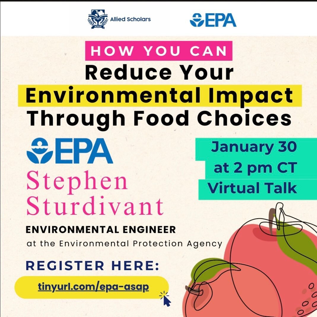 Allied Scholars for Animal Protection is hosting a webinar in conjunction with the EPA Sustainable Food Management program at 3 PM EST tomorrow! Registration link is: tinyurl.com/epa-asap and the teams link is https://nam12.safelinks.protection.outlo