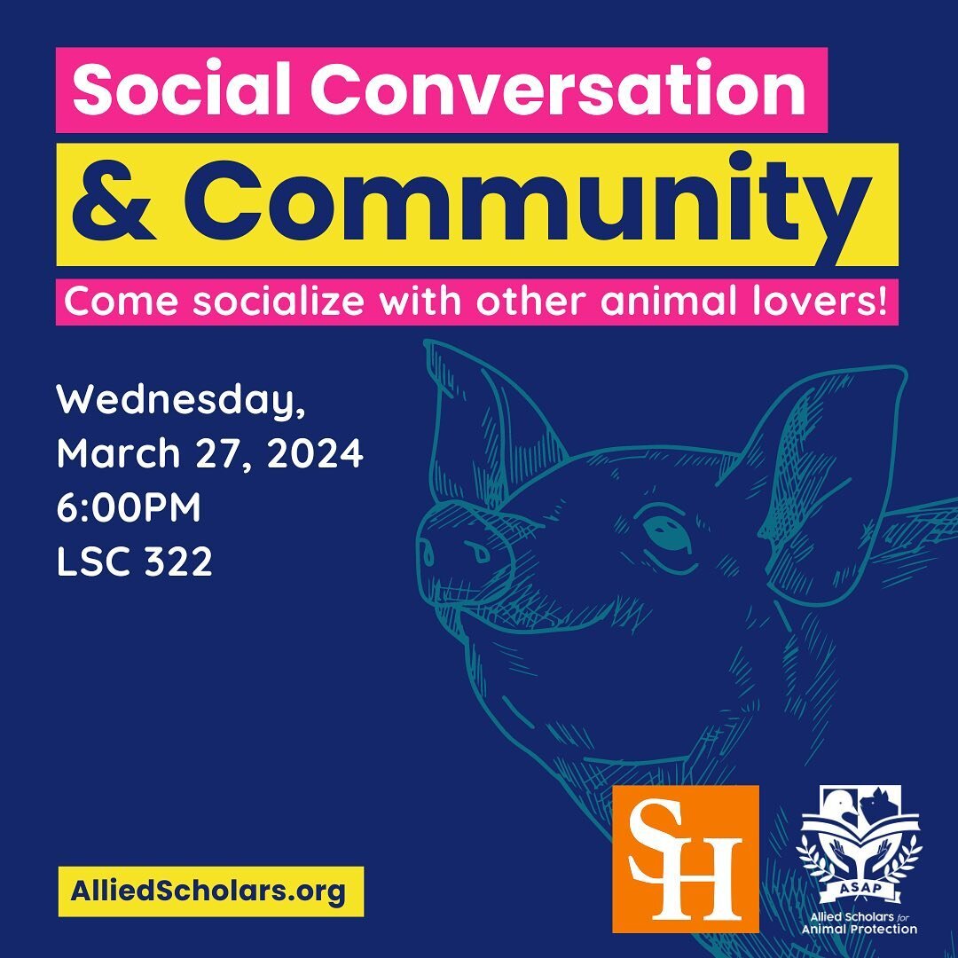 Come join us! #shsu #samhoustonstateuniversity #animalprotection #asap