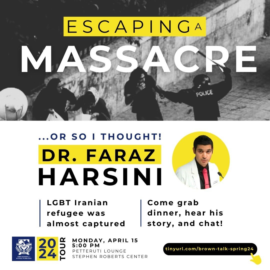 During human rights protests in Iran, @dr_faraz_harsini was nearly killed by paramilitary forces.

Join us on Monday night to hear his story and hear how YOU can help stop needless violence.

#people #iran #usa