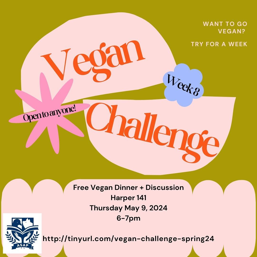 Always wanted to try going vegan? Come out to join and learn more about our Vegan Challenge! 🐣