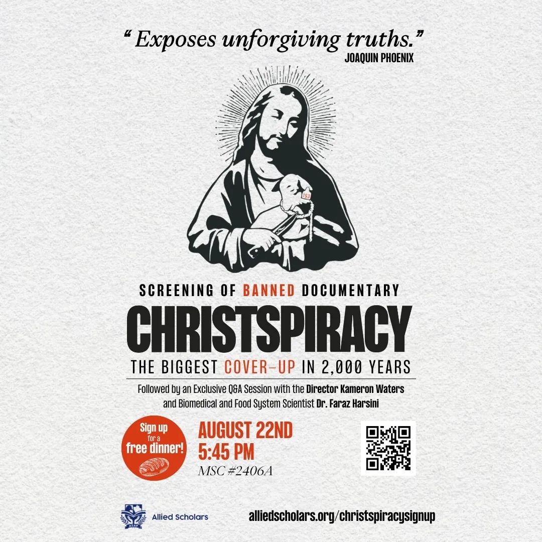 What would Jesus do?

Join us for a screening of this groundbreaking documentary on Thursday, August 22 2024 at 5:45pm. You don't want to miss this screening plus Q&amp;A with director Kameron Waters and biomedical scientist Dr. Faraz Harsini.

#anim
