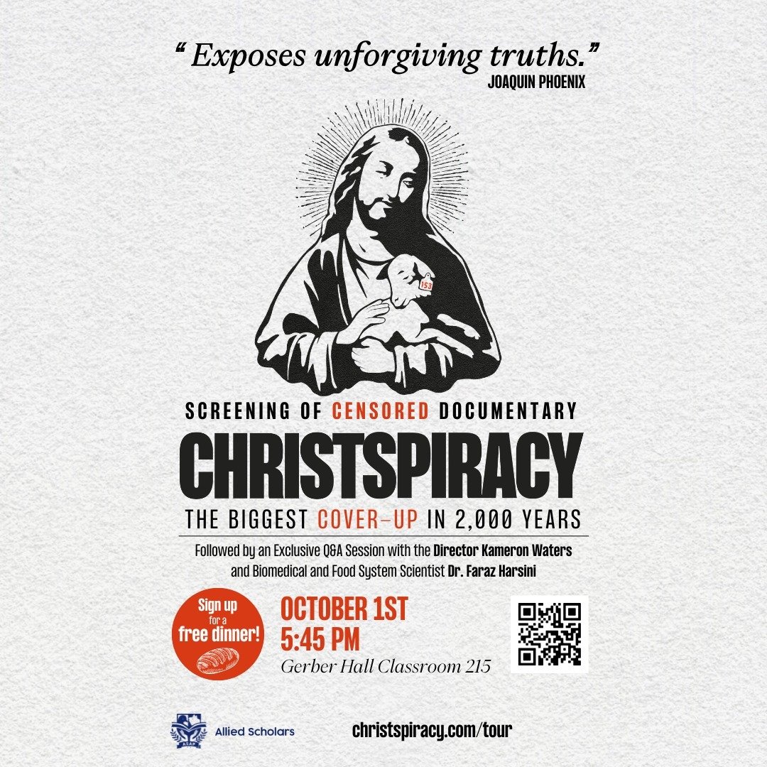 What would Jesus do?

Join us for a screening of this groundbreaking documentary on Tuesday, October 1 2024 at 5:45pm. You don't want to miss this screening plus Q&amp;A with director @kameronwaters and biomedical scientist @dr_faraz_harsini

@christ
