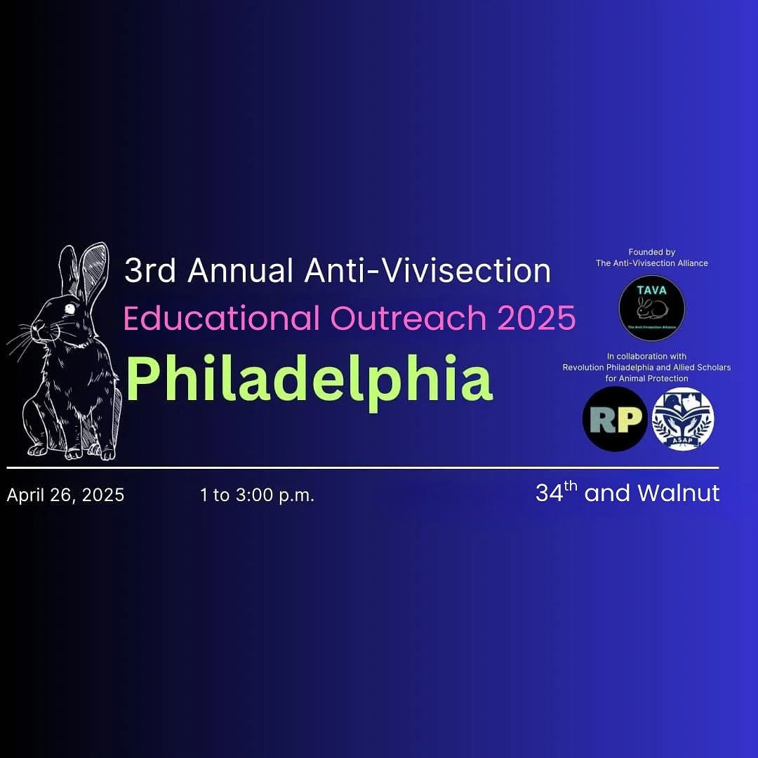 Educational outreach event focused on the alternatives to animal testing happening tomorrow from 1-3 pm. 
#goveganπ± #endvivisection #alternativestoanimaltesting #animalliberationnow