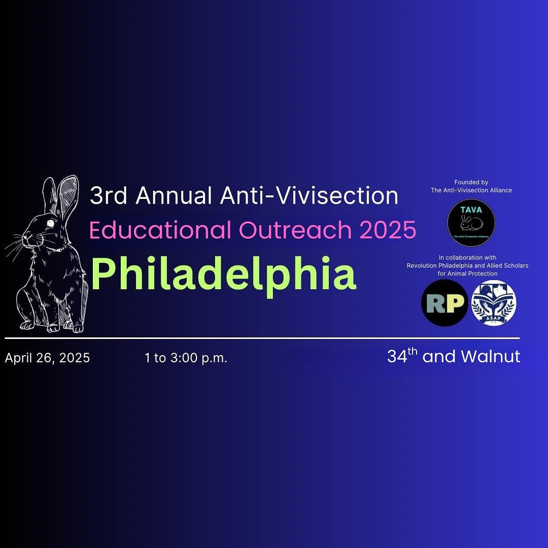 Educational outreach event focused on the alternatives to animal testing happening tomorrow from 1-3 pm. 

#govegan🌱 #endvivisection #alternativestoanimaltesting #animalliberationnow