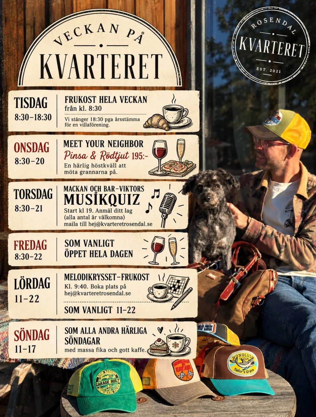 Tjoho, veckan p&aring; kvarteret 🫶🏼

#kvarteretrosendal #uppsala #rosendaluppsala #destinationuppsala #fika