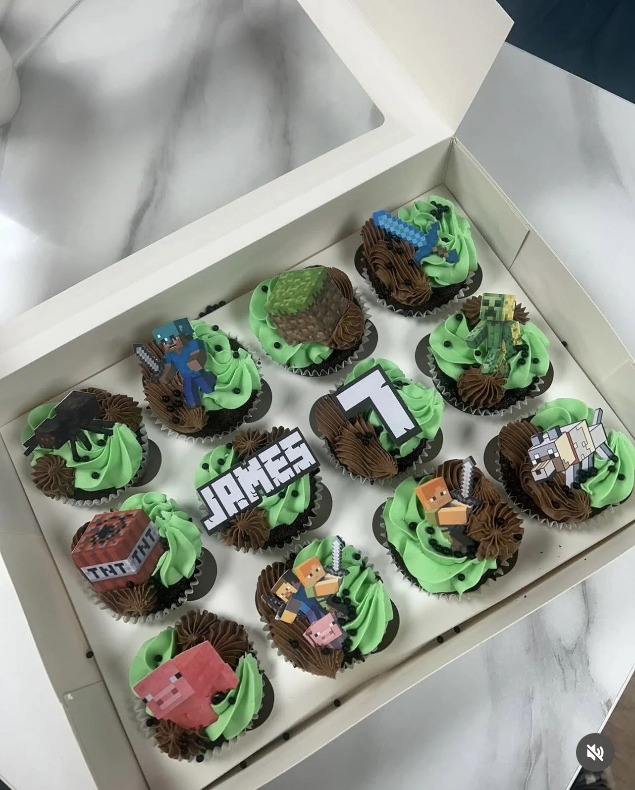 Minecraft cupcakes