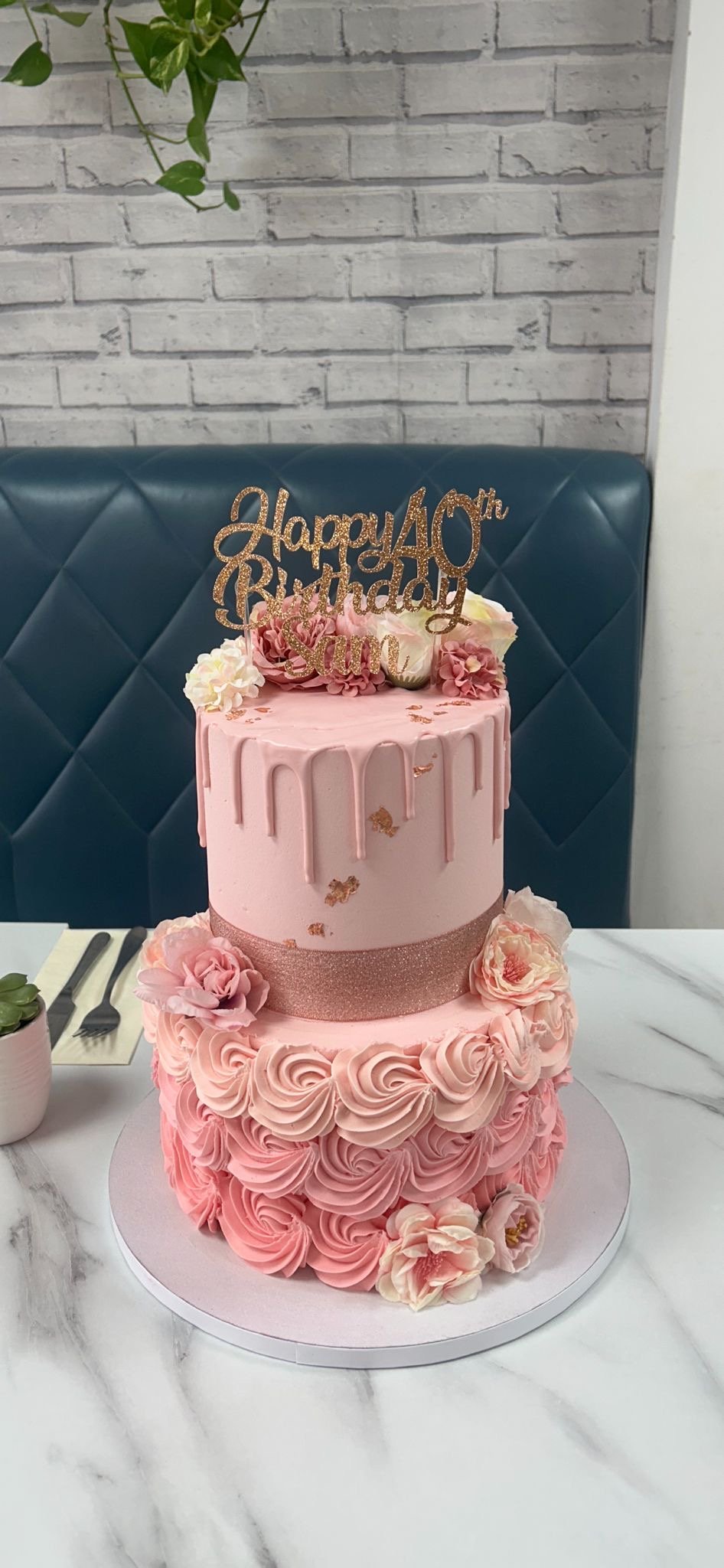Two Tier Rose Gold