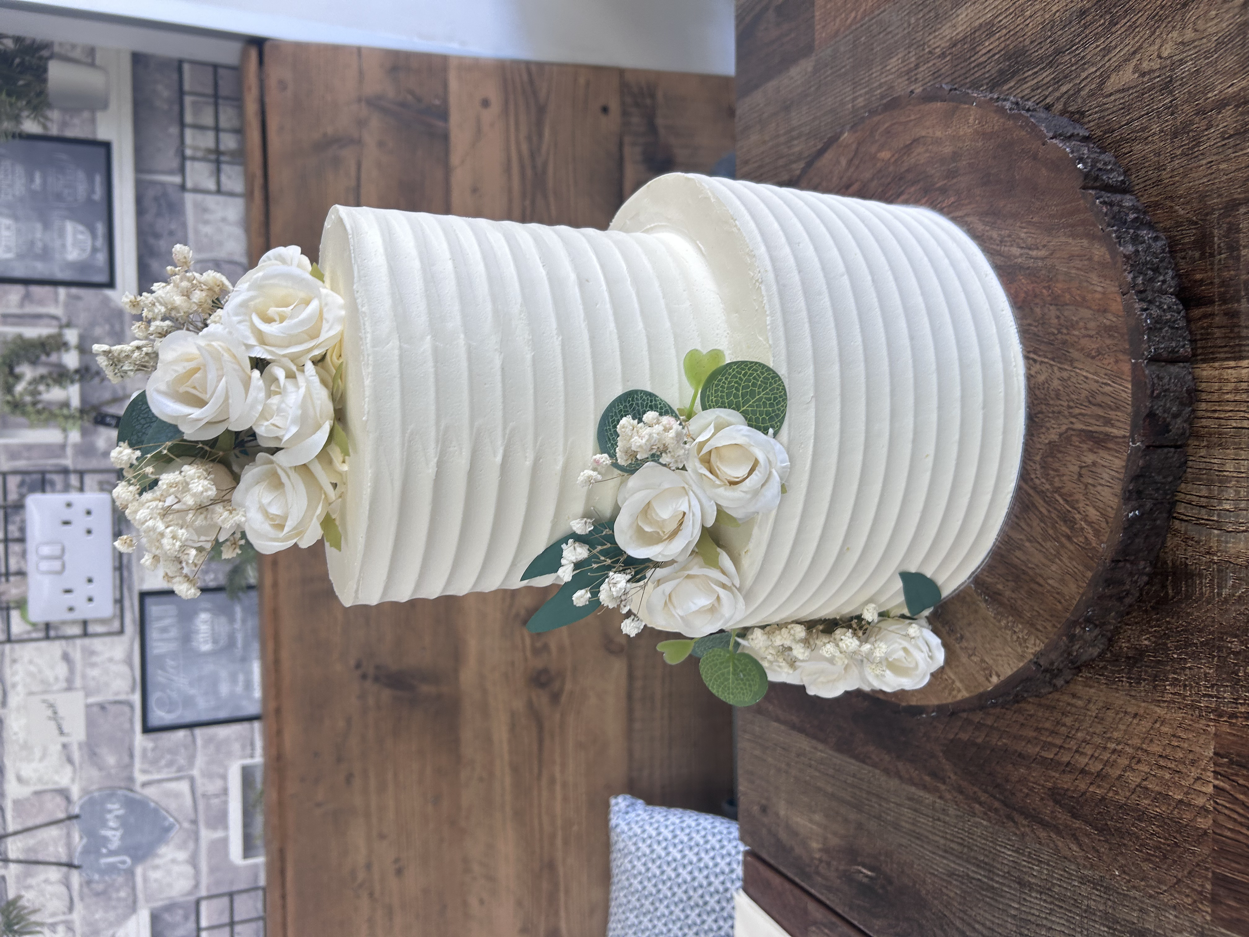 Two tier Wedding Cake