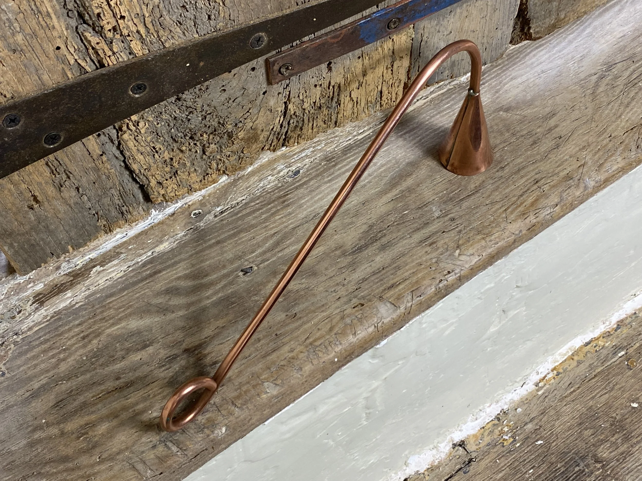 Vintage Copper Candle Snuffer — Samplers, Treen & Everything In-Between