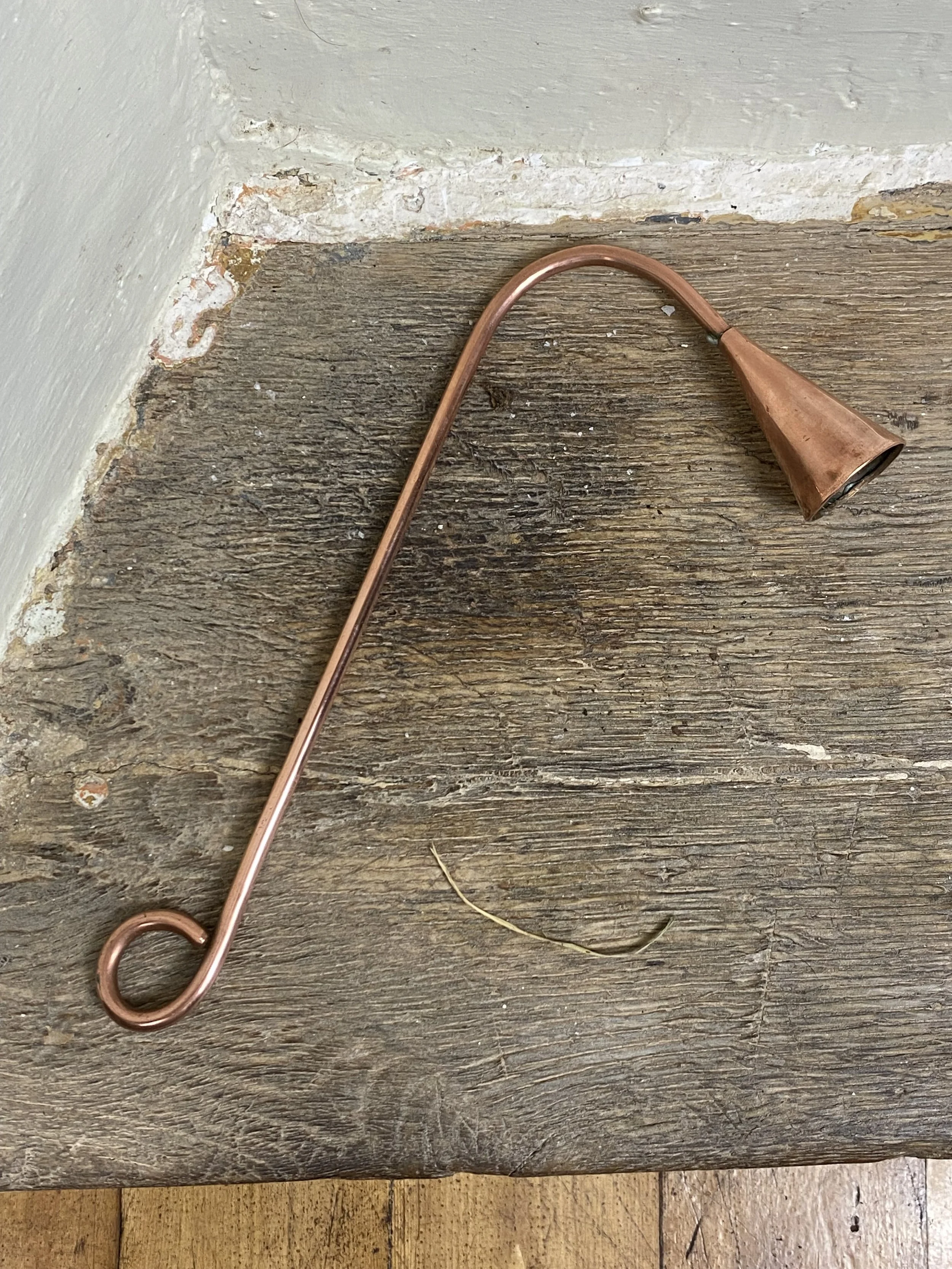 Vintage Copper Candle Snuffer — Samplers, Treen & Everything In-Between
