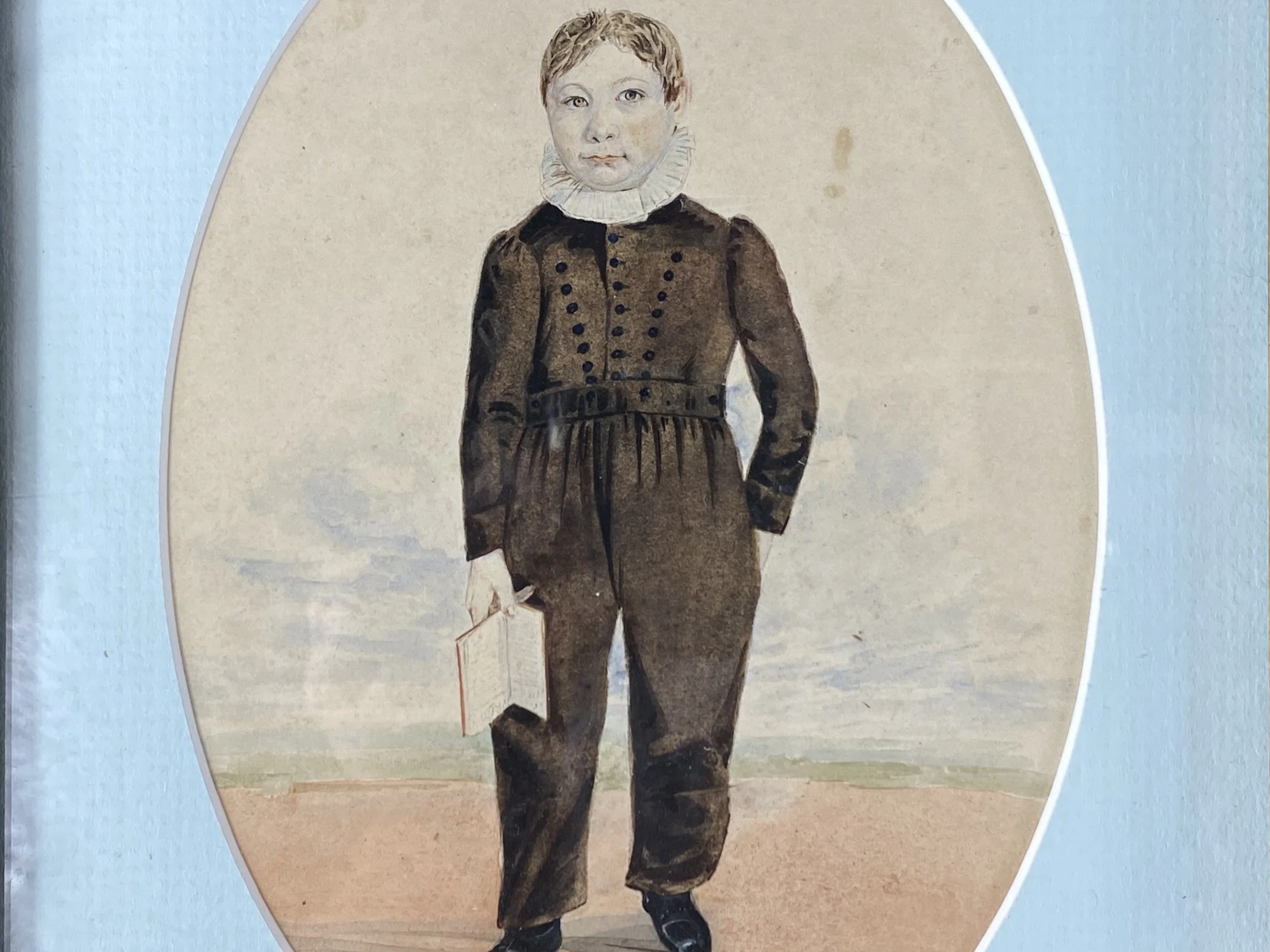 Early 19th Century Watercolour Portraits Of A Georgian Family – Boy ...